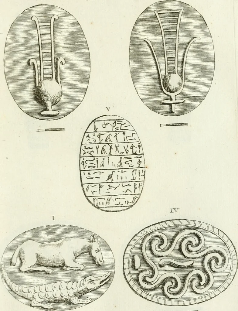 An illustration from Recueil d'antiquités egyptiennes, etrusques, grecques et romaines, 1756, leaf 470