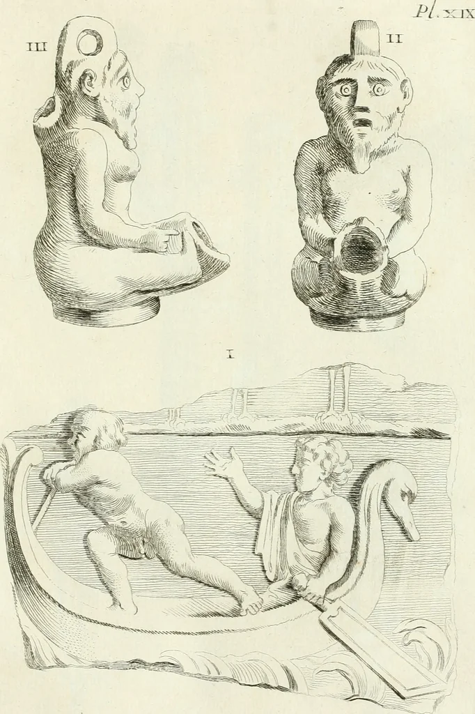 An illustration from Recueil d'antiquités egyptiennes, etrusques, grecques et romaines, 1756, leaf 482
