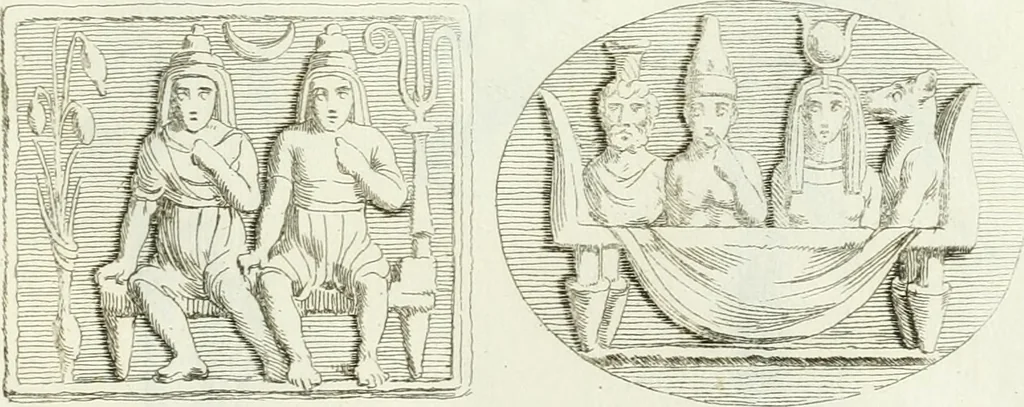 An illustration from Recueil d'antiquités egyptiennes, etrusques, grecques et romaines, 1756, leaf 490