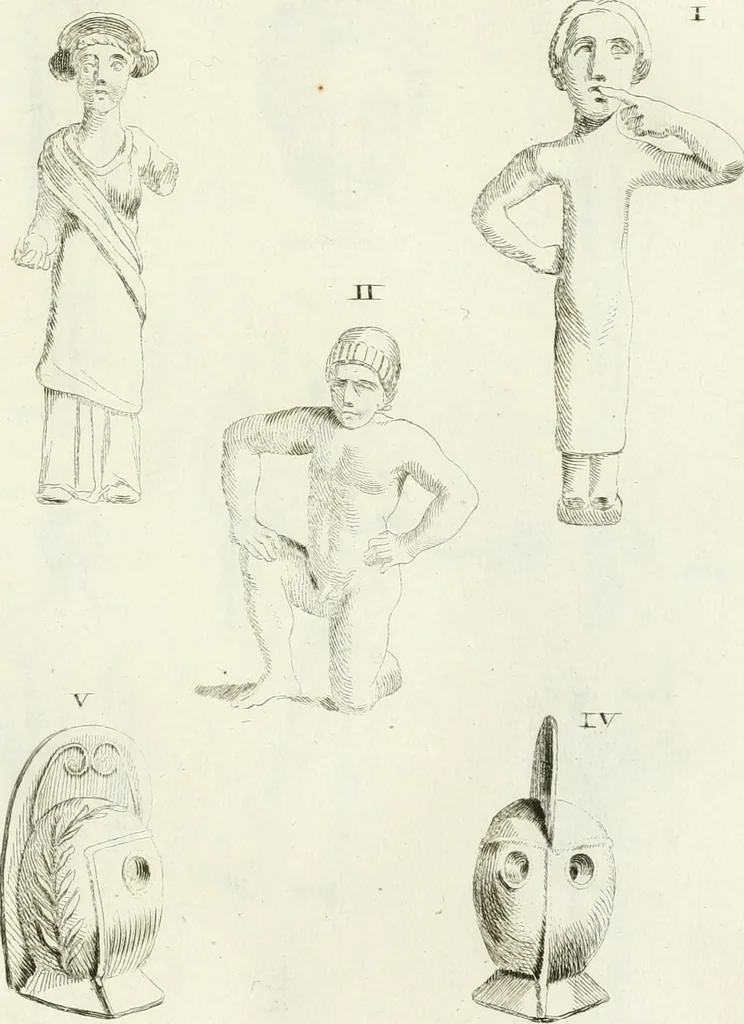 An illustration from Recueil d'antiquités egyptiennes, etrusques, grecques et romaines, 1756, leaf 494