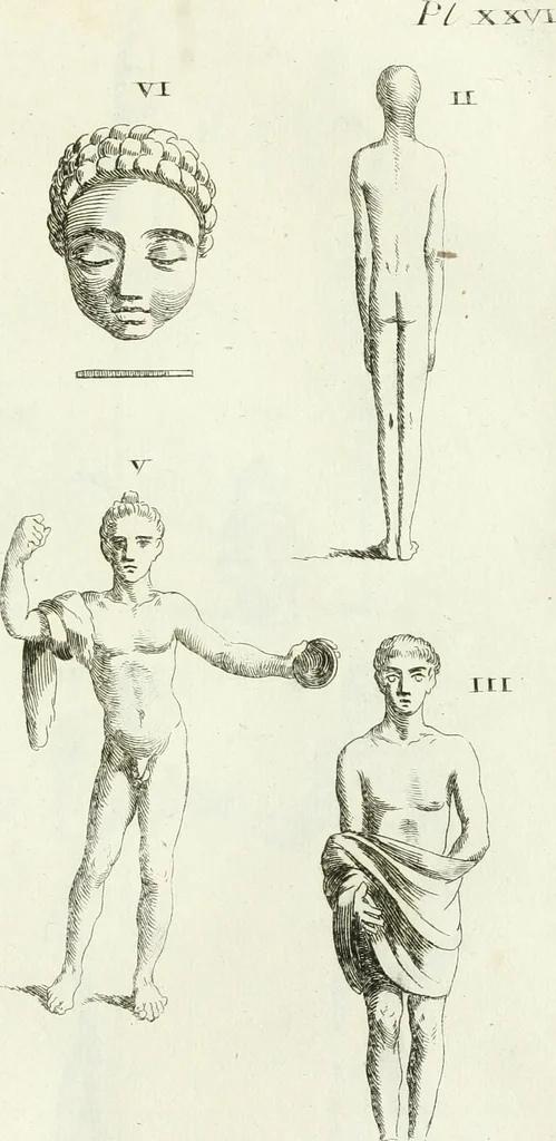 An illustration from Recueil d'antiquités egyptiennes, etrusques, grecques et romaines, 1756, leaf 496
