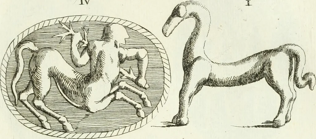 An illustration from Recueil d'antiquités egyptiennes, etrusques, grecques et romaines, 1756, leaf 502