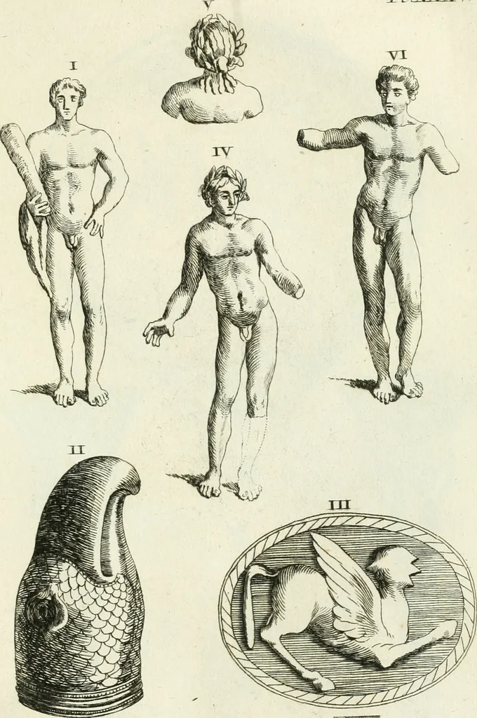 An illustration from Recueil d'antiquités egyptiennes, etrusques, grecques et romaines, 1756, leaf 514
