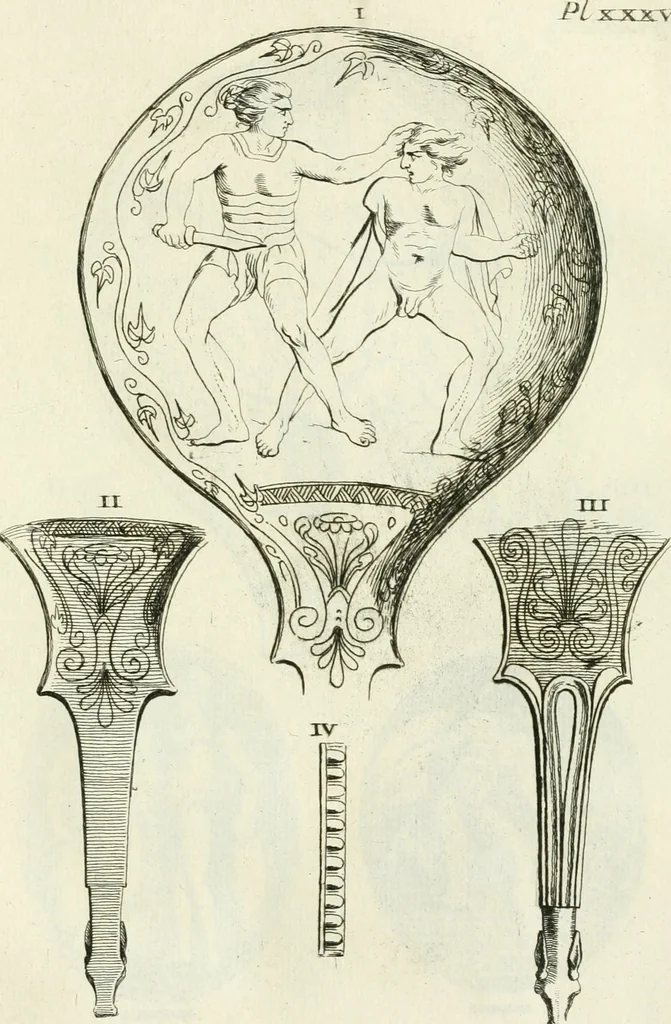 An illustration from Recueil d'antiquités egyptiennes, etrusques, grecques et romaines, 1756, leaf 516