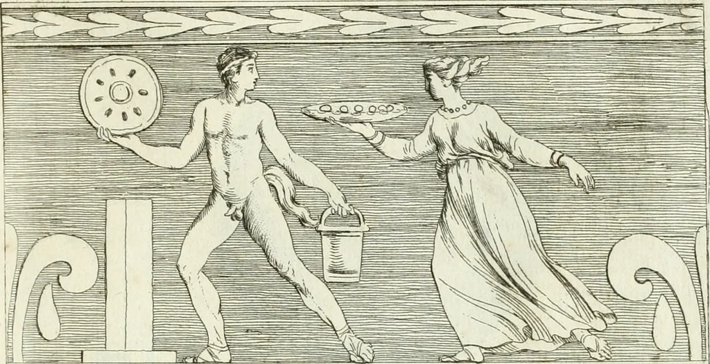 An illustration from Recueil d'antiquités egyptiennes, etrusques, grecques et romaines, 1756, leaf 524