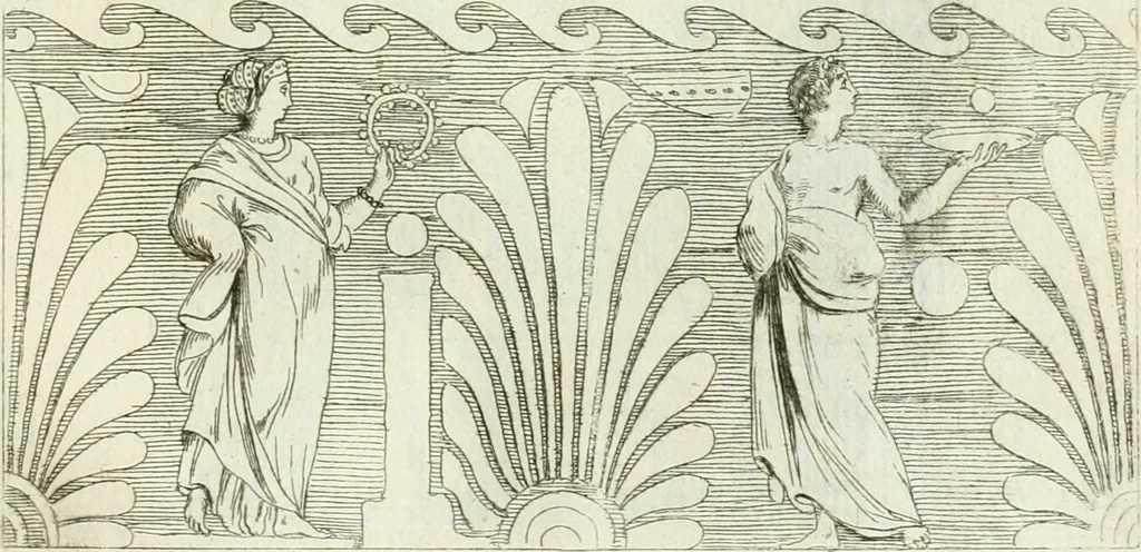 An illustration from Recueil d'antiquités egyptiennes, etrusques, grecques et romaines, 1756, leaf 528