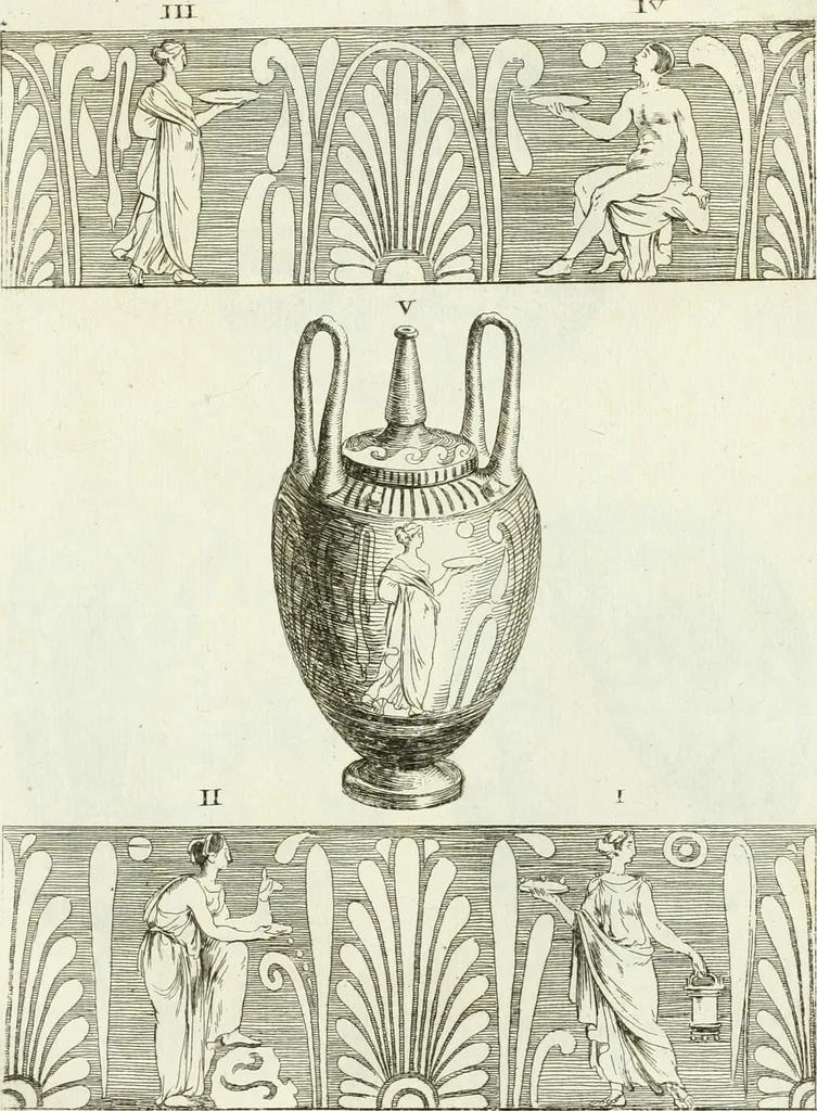 An illustration from Recueil d'antiquités egyptiennes, etrusques, grecques et romaines, 1756, leaf 538