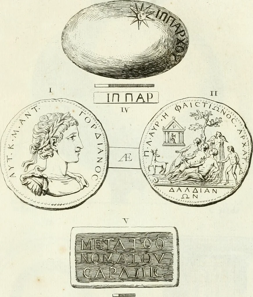 An illustration from Recueil d'antiquités egyptiennes, etrusques, grecques et romaines, 1756, leaf 558