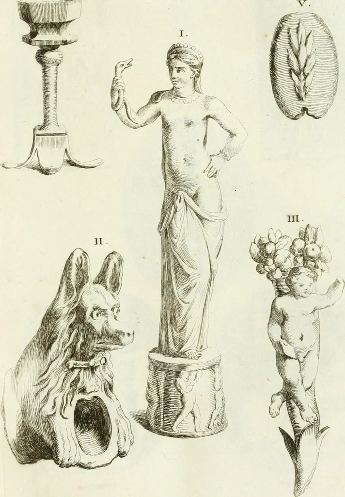 An illustration from Recueil d'antiquités egyptiennes, etrusques, grecques et romaines, 1756, leaf 566
