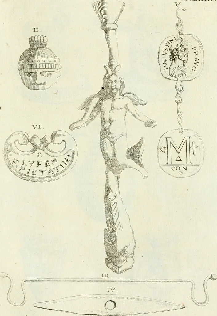 An illustration from Recueil d'antiquités egyptiennes, etrusques, grecques et romaines, 1756, leaf 570
