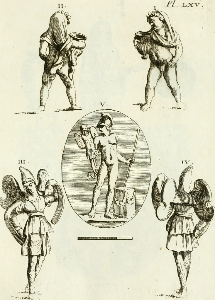 An illustration from Recueil d'antiquités egyptiennes, etrusques, grecques et romaines, 1756, leaf 574