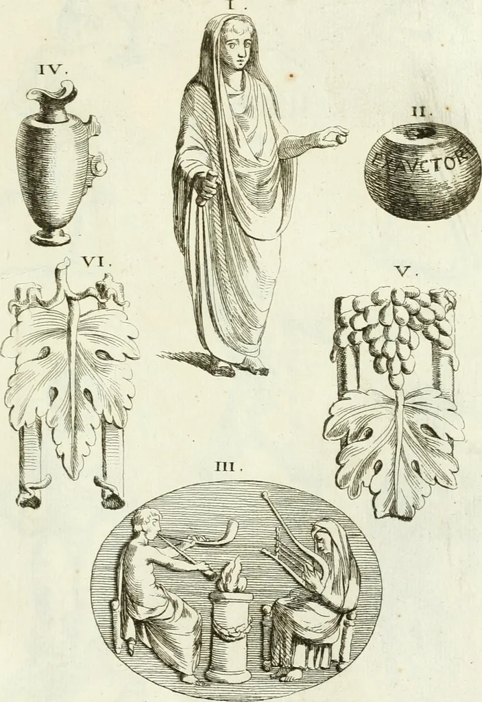 An illustration from Recueil d'antiquités egyptiennes, etrusques, grecques et romaines, 1756, leaf 576