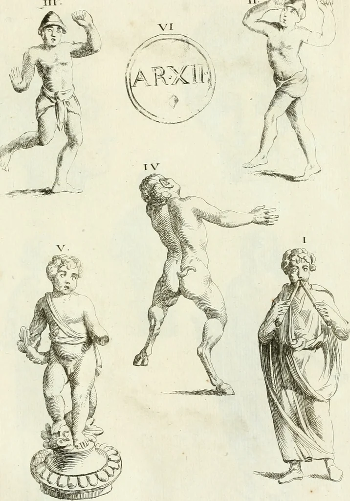 An illustration from Recueil d'antiquités egyptiennes, etrusques, grecques et romaines, 1756, leaf 578