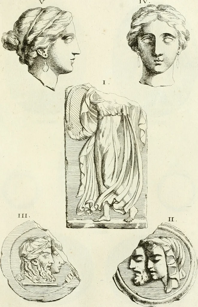 An illustration from Recueil d'antiquités egyptiennes, etrusques, grecques et romaines, 1756, leaf 594