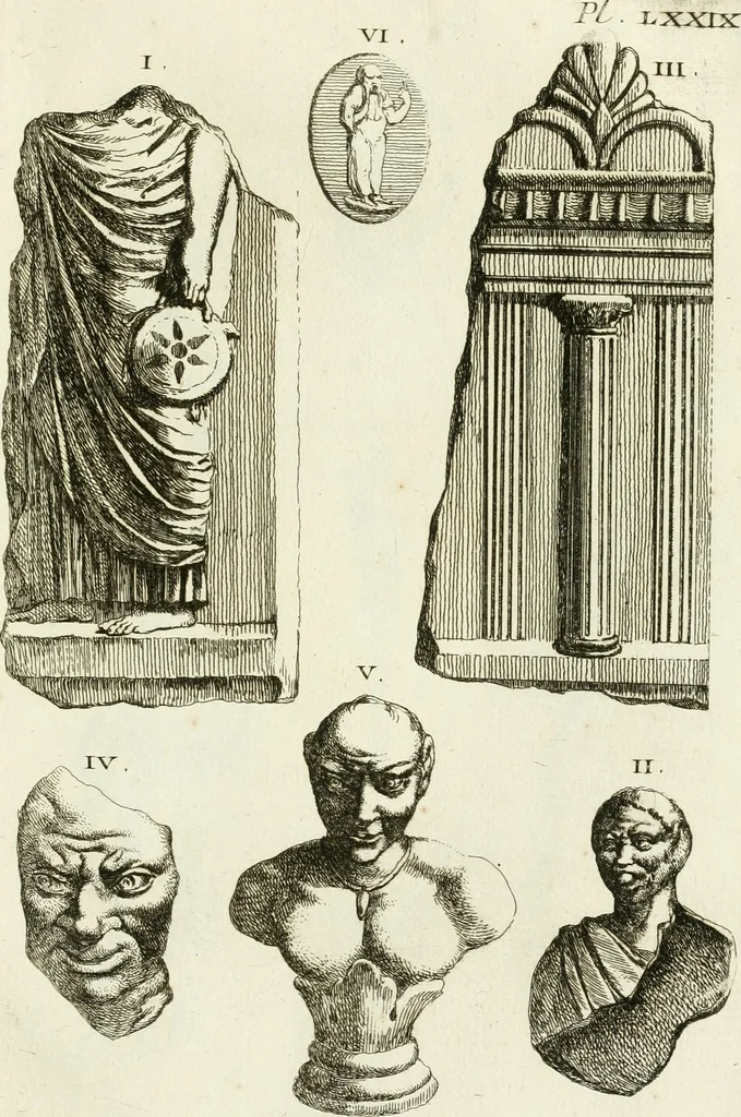 An illustration from Recueil d'antiquités egyptiennes, etrusques, grecques et romaines, 1756, leaf 602