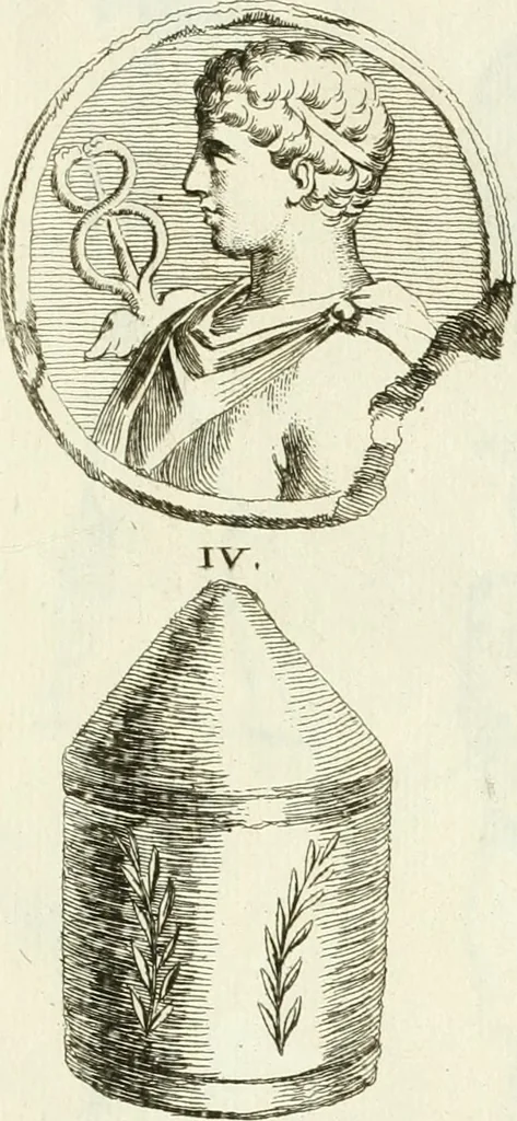 An illustration from Recueil d'antiquités egyptiennes, etrusques, grecques et romaines, 1756, leaf 608