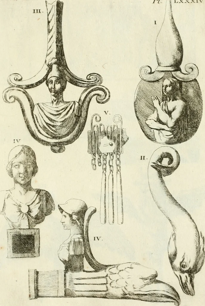 An illustration from Recueil d'antiquités egyptiennes, etrusques, grecques et romaines, 1756, leaf 612