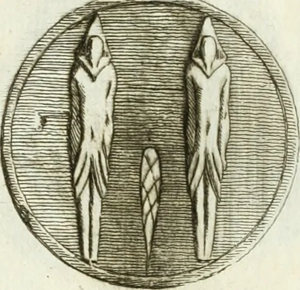 An illustration from Recueil d'antiquités egyptiennes, etrusques, grecques et romaines, 1756, leaf 618