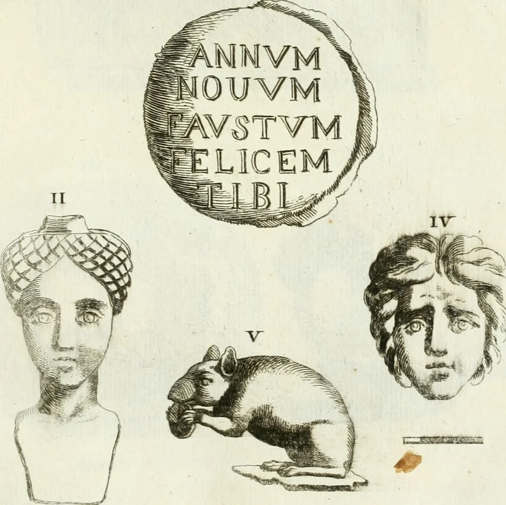 An illustration from Recueil d'antiquités egyptiennes, etrusques, grecques et romaines, 1756, leaf 618