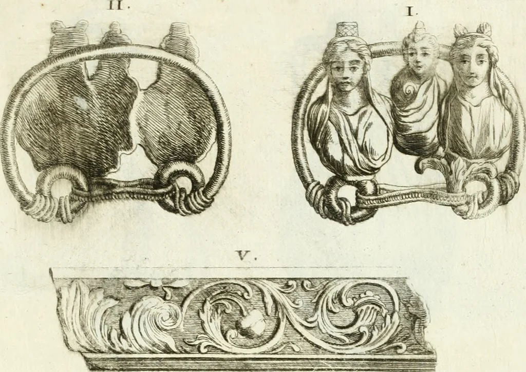 An illustration from Recueil d'antiquités egyptiennes, etrusques, grecques et romaines, 1756, leaf 620