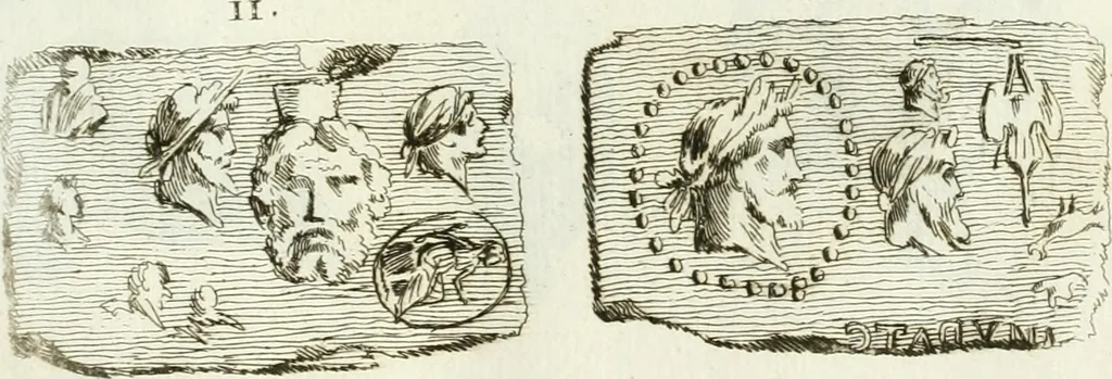 An illustration from Recueil d'antiquités egyptiennes, etrusques, grecques et romaines, 1756, leaf 622
