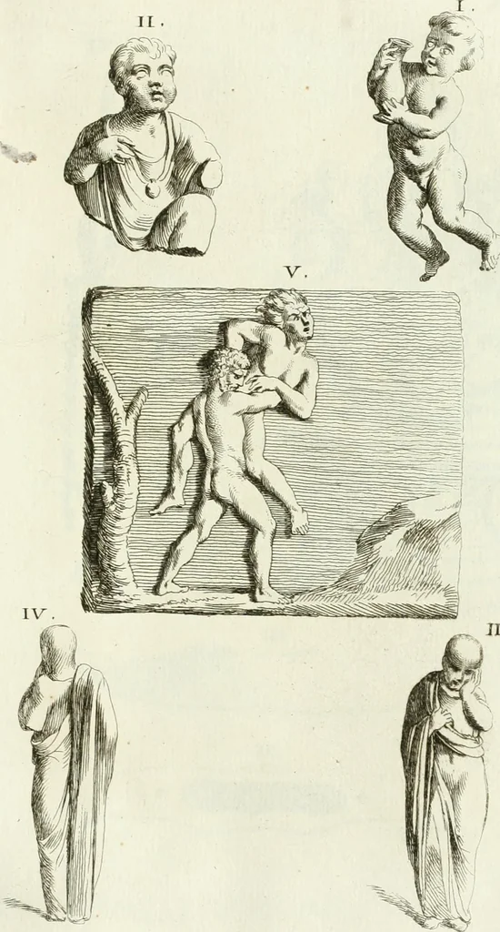 An illustration from Recueil d'antiquités egyptiennes, etrusques, grecques et romaines, 1756, leaf 628