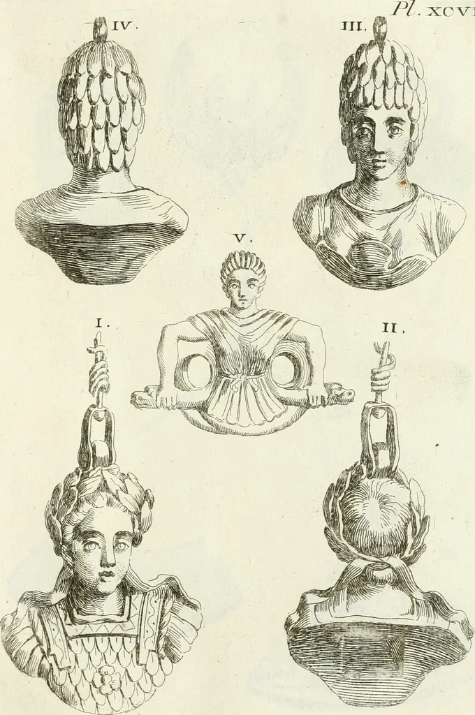 An illustration from Recueil d'antiquités egyptiennes, etrusques, grecques et romaines, 1756, leaf 638