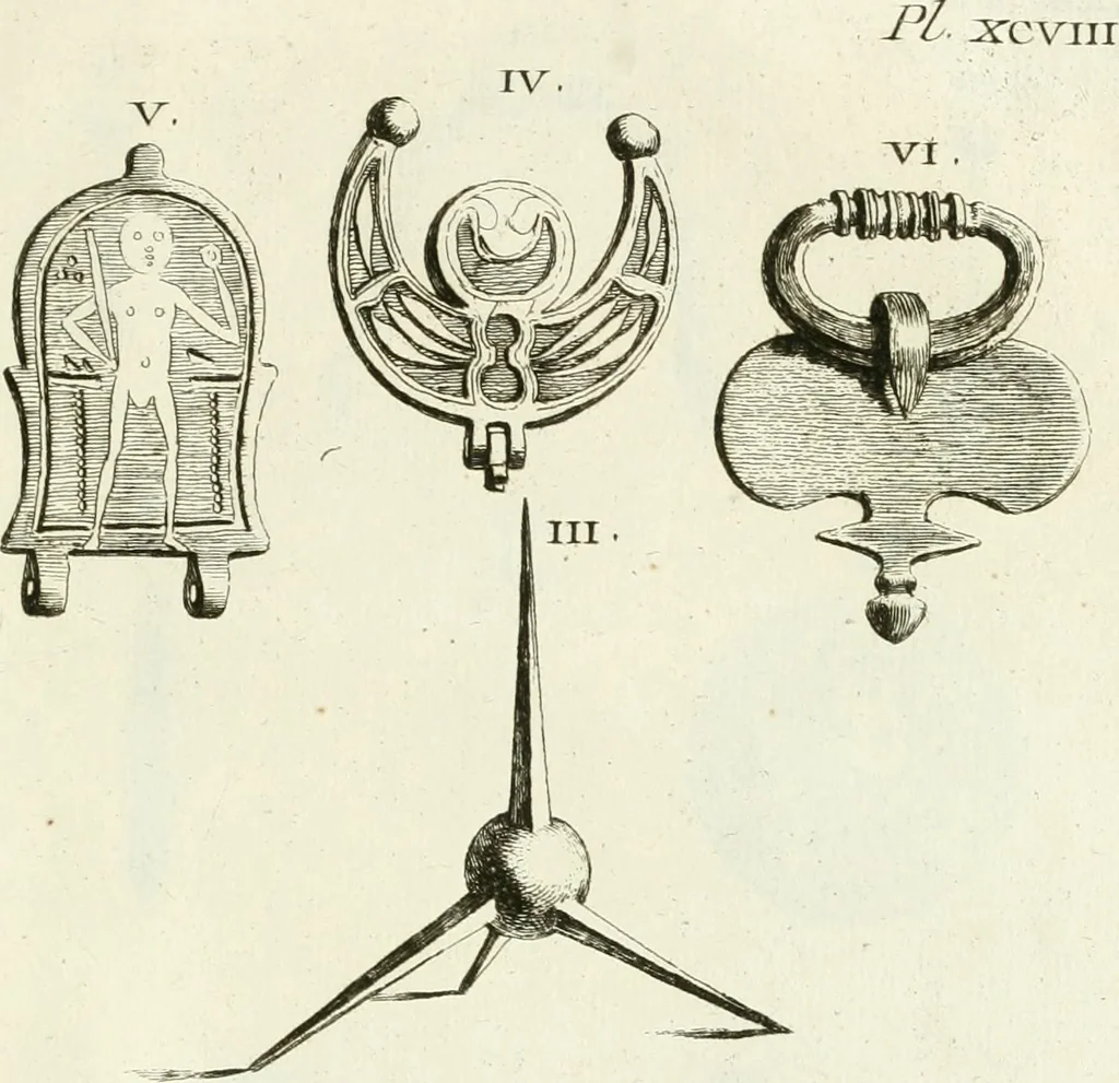 An illustration from Recueil d'antiquités egyptiennes, etrusques, grecques et romaines, 1756, leaf 640