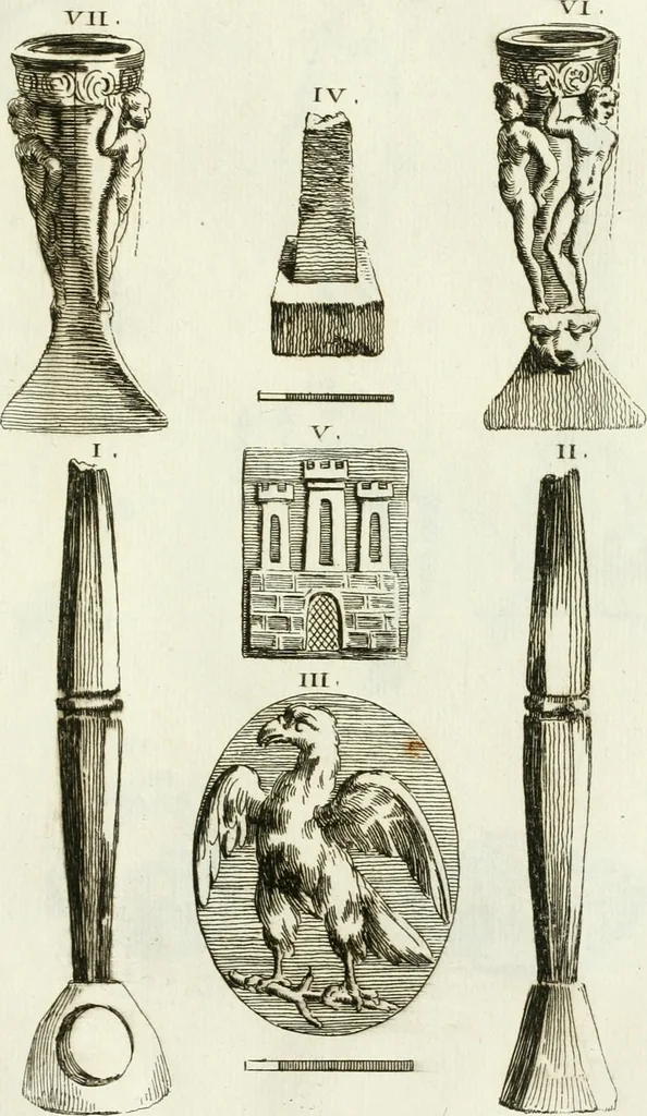 An illustration from Recueil d'antiquités egyptiennes, etrusques, grecques et romaines, 1756, leaf 646