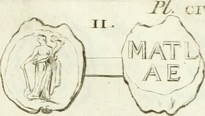 An illustration from Recueil d'antiquités egyptiennes, etrusques, grecques et romaines, 1756, leaf 652