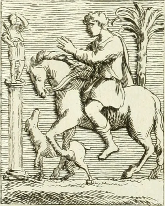 An illustration from Recueil d'antiquités egyptiennes, etrusques, grecques et romaines, 1756, leaf 662