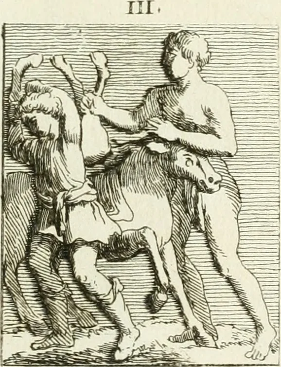 An illustration from Recueil d'antiquités egyptiennes, etrusques, grecques et romaines, 1756, leaf 662