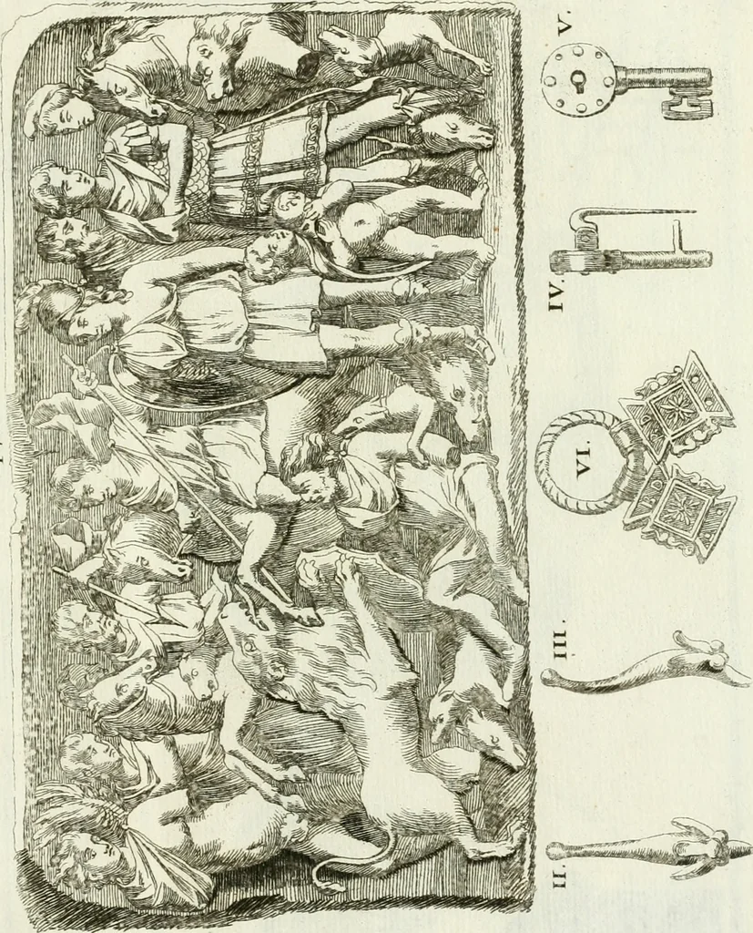 An illustration from Recueil d'antiquités egyptiennes, etrusques, grecques et romaines, 1756, leaf 682