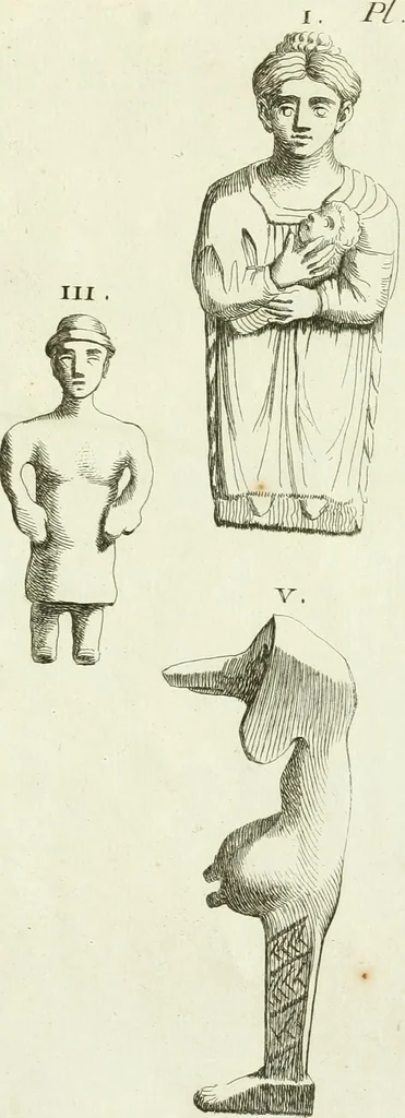 An illustration from Recueil d'antiquités egyptiennes, etrusques, grecques et romaines, 1756, leaf 694