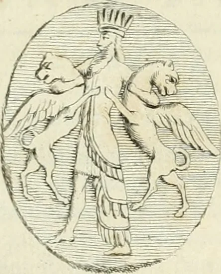 An illustration from Recueil d'antiquités egyptiennes, etrusques, grecques et romaines, 1756, leaf 96