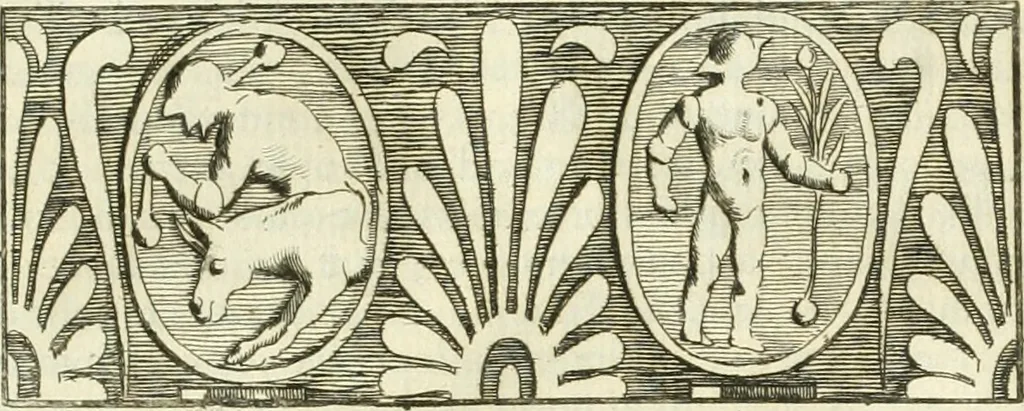 An illustration from Recueil d'antiquités egyptiennes, etrusques, grecques et romaines, 1756, leaf 120