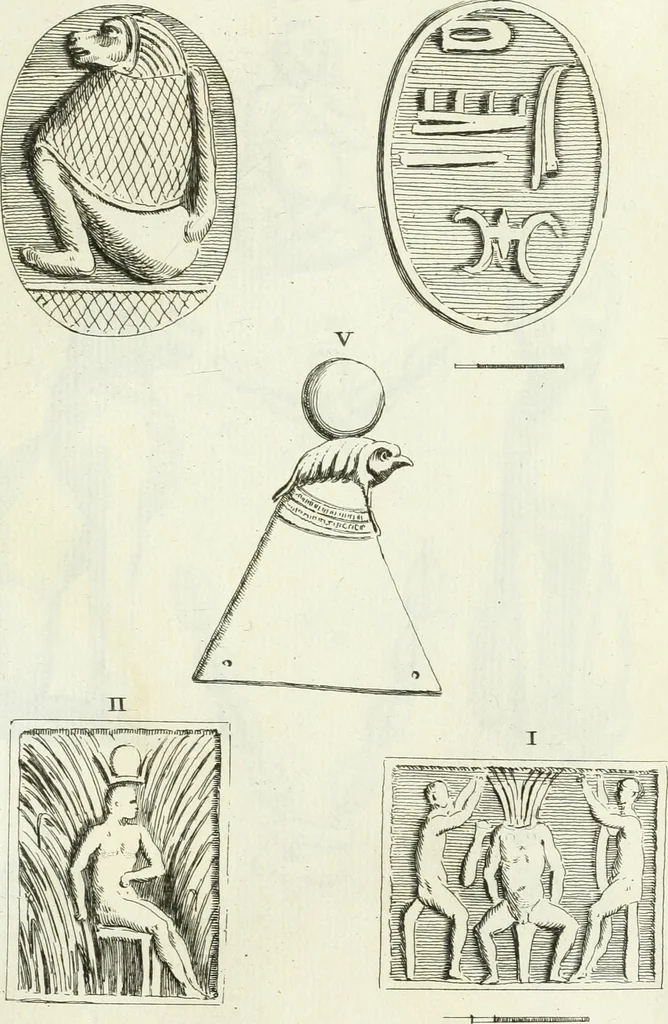 An illustration from Recueil d'antiquités egyptiennes, etrusques, grecques et romaines, 1756, leaf 406