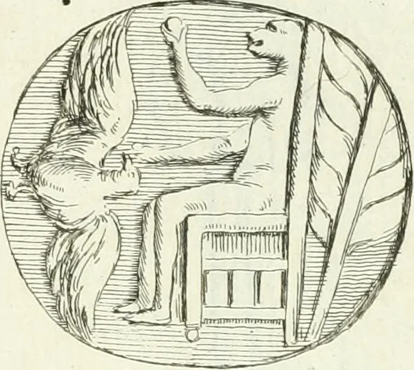 An illustration from Recueil d'antiquités egyptiennes, etrusques, grecques et romaines, 1756, leaf 450