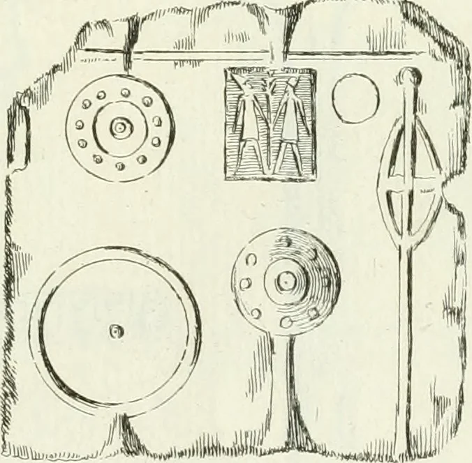 An illustration from Recueil d'antiquités egyptiennes, etrusques, grecques et romaines, 1756, leaf 450