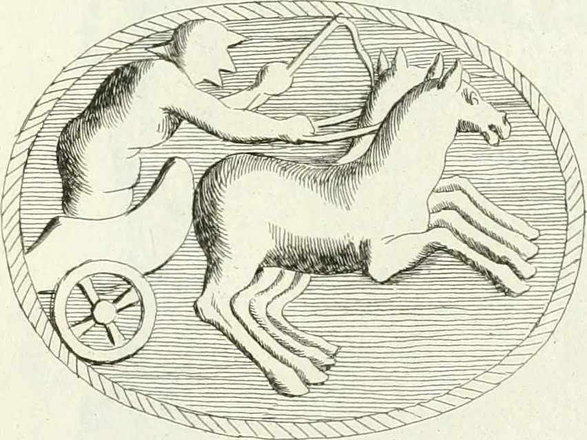 An illustration from Recueil d'antiquités egyptiennes, etrusques, grecques et romaines, 1756, leaf 454