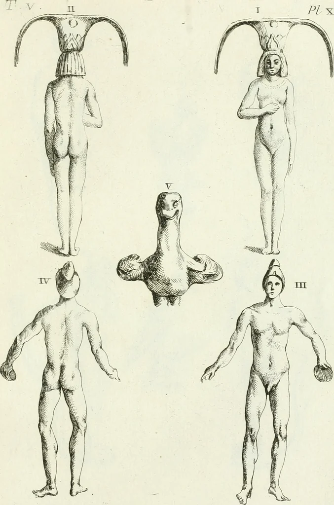 An illustration from Recueil d'antiquités egyptiennes, etrusques, grecques et romaines, 1756, leaf 460