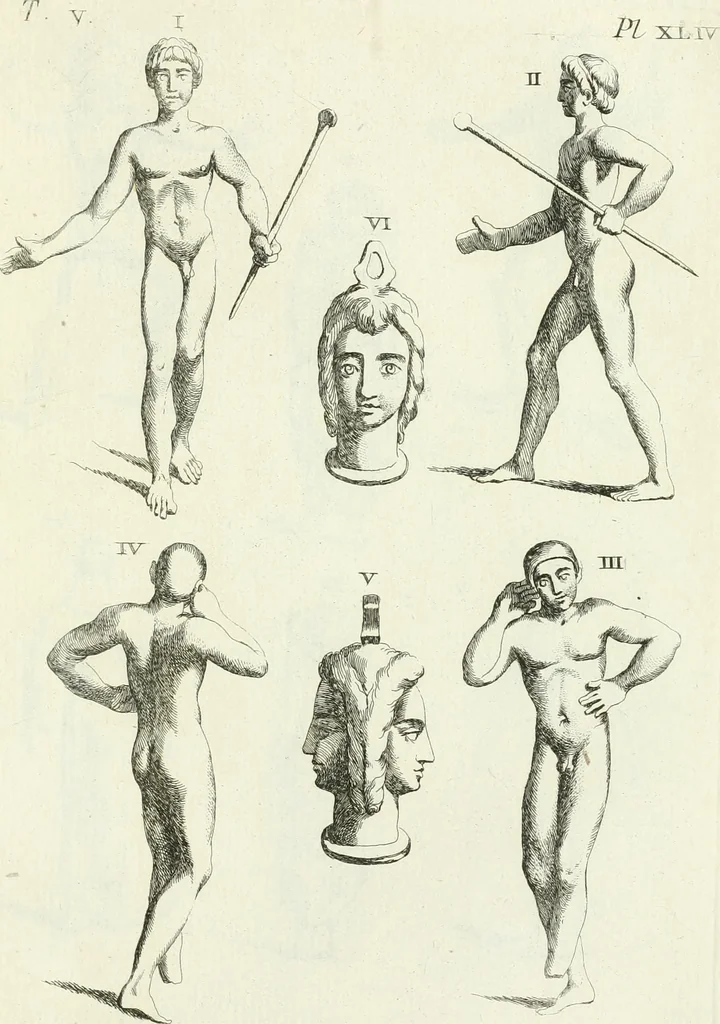 An illustration from Recueil d'antiquités egyptiennes, etrusques, grecques et romaines, 1756, leaf 466