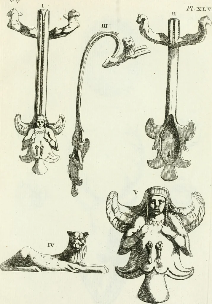 An illustration from Recueil d'antiquités egyptiennes, etrusques, grecques et romaines, 1756, leaf 472
