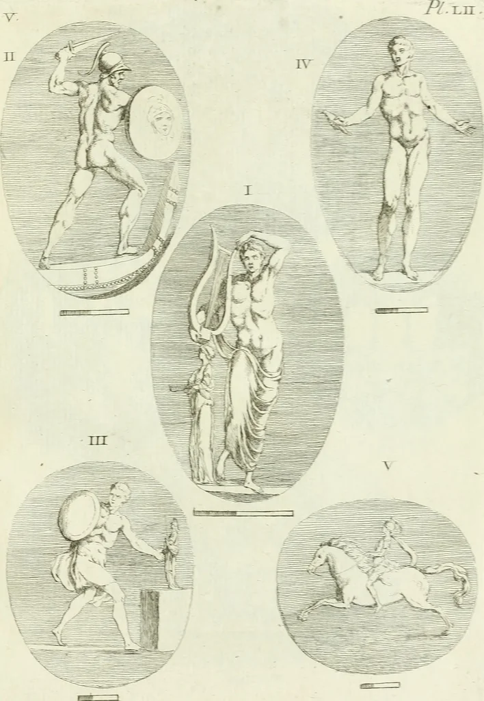 An illustration from Recueil d'antiquités egyptiennes, etrusques, grecques et romaines, 1756, leaf 482