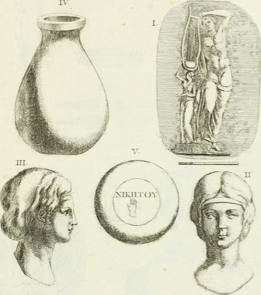 An illustration from Recueil d'antiquités egyptiennes, etrusques, grecques et romaines, 1756, leaf 490