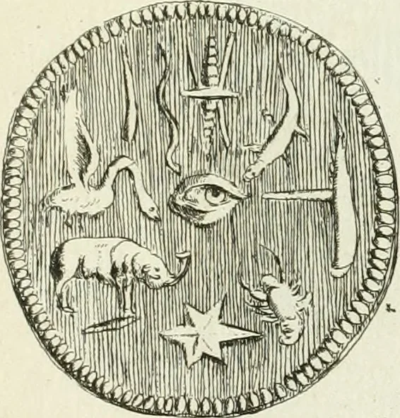 An illustration from Recueil d'antiquités egyptiennes, etrusques, grecques et romaines, 1756, leaf 492