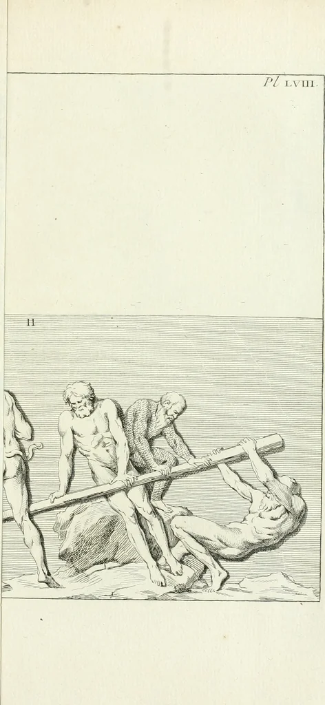 An illustration from Recueil d'antiquités egyptiennes, etrusques, grecques et romaines, 1756, leaf 494