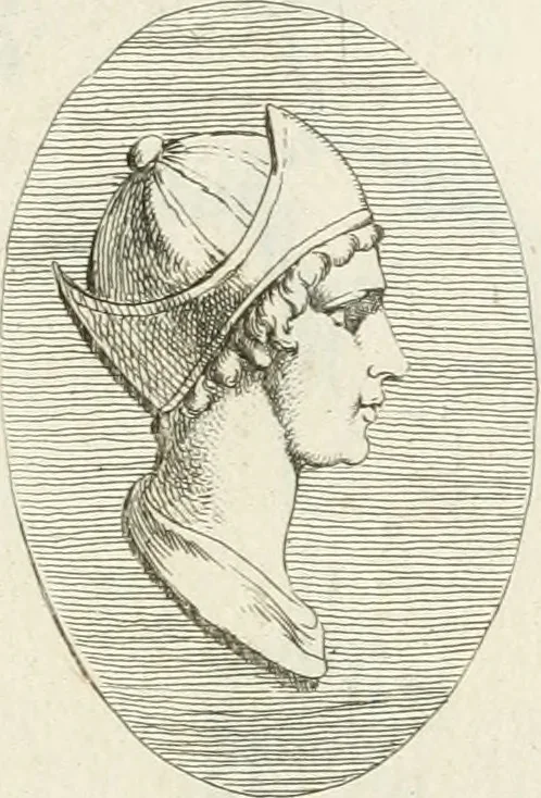 An illustration from Recueil d'antiquités egyptiennes, etrusques, grecques et romaines, 1756, leaf 496