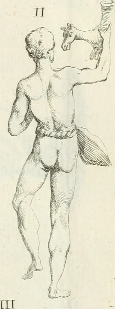 An illustration from Recueil d'antiquités egyptiennes, etrusques, grecques et romaines, 1756, leaf 496