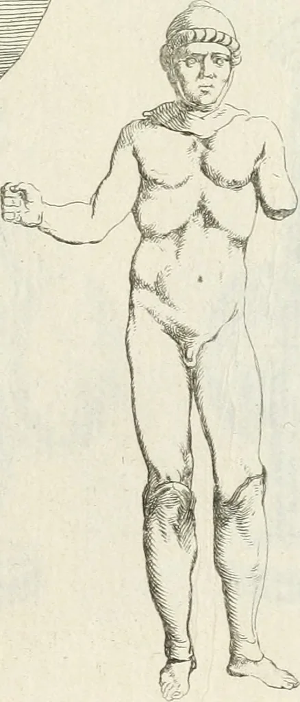 An illustration from Recueil d'antiquités egyptiennes, etrusques, grecques et romaines, 1756, leaf 496